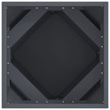 Planter 2 pcs Anthracite 40 x 40 x 40 cm Steel