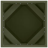 Planter 2 pcs Olive Green 40 x 40 x 40 cm Steel