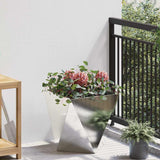 Planter Silver 40 x 40 x 40 cm Stainless Steel