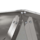 Planter 2 pcs Silver 40 x 40 x 40 cm Stainless Steel