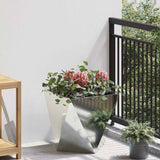 Planter Silver 40 x 40 x 40 cm Galvanised Steel