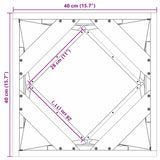 Planter Silver 40 x 40 x 40 cm Galvanised Steel