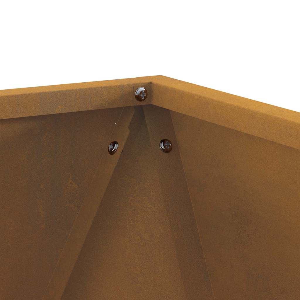 Planter Rusty 40 x 40 x 40 cm Weathering Steel