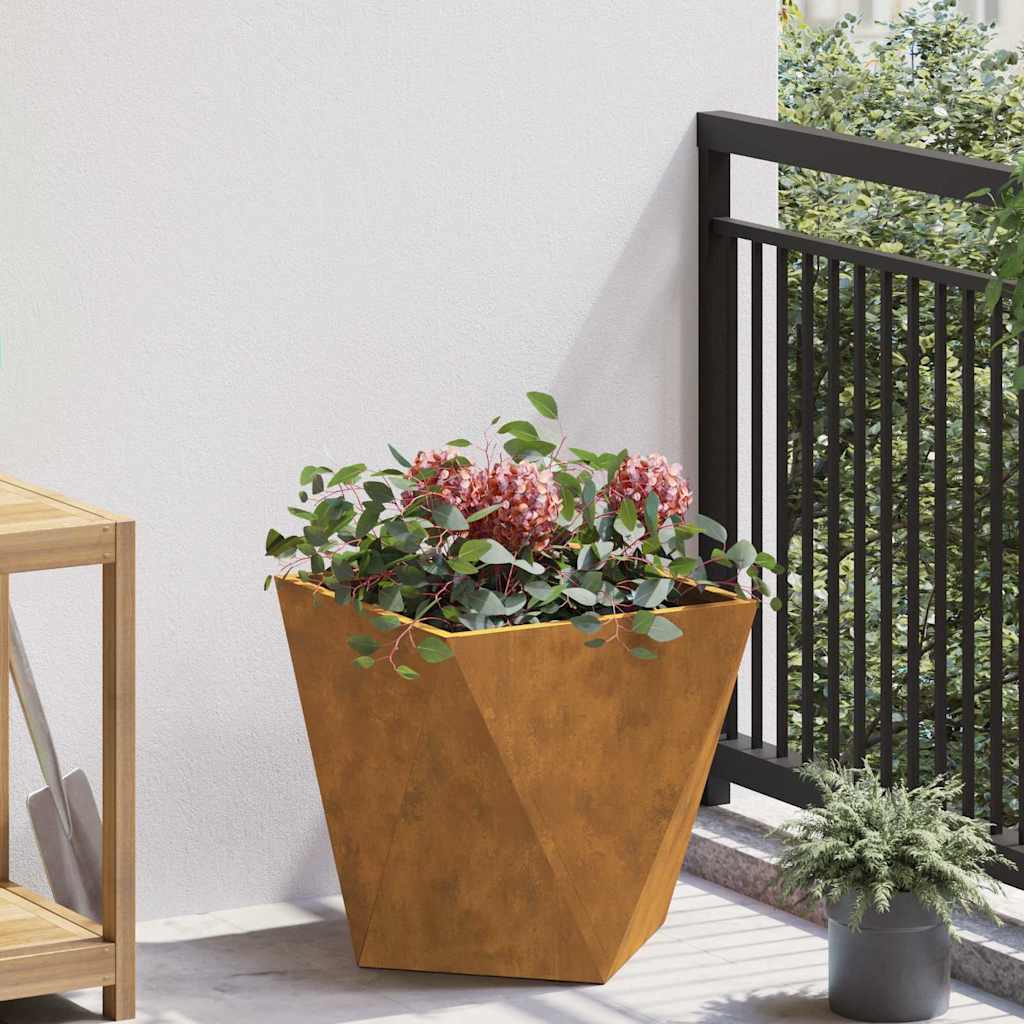 Planter Rusty 40 x 40 x 40 cm Weathering Steel