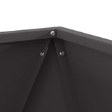 Planter Black 50 x 50 x 50 cm Steel