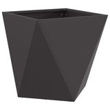 Planter Black 50 x 50 x 50 cm Steel