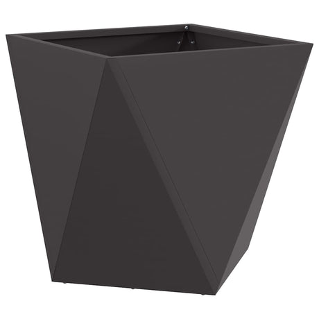 Planter Black 50 x 50 x 50 cm Steel