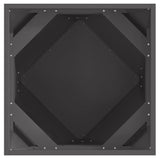 Planter Black 50 x 50 x 50 cm Steel