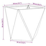 Planter 2 pcs Black 50 x 50 x 50 cm Steel