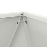 Planter 2 pcs White 50 x 50 x 50 cm Steel