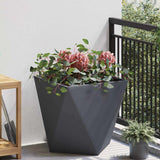 Planter Anthracite 50 x 50 x 50 cm Steel