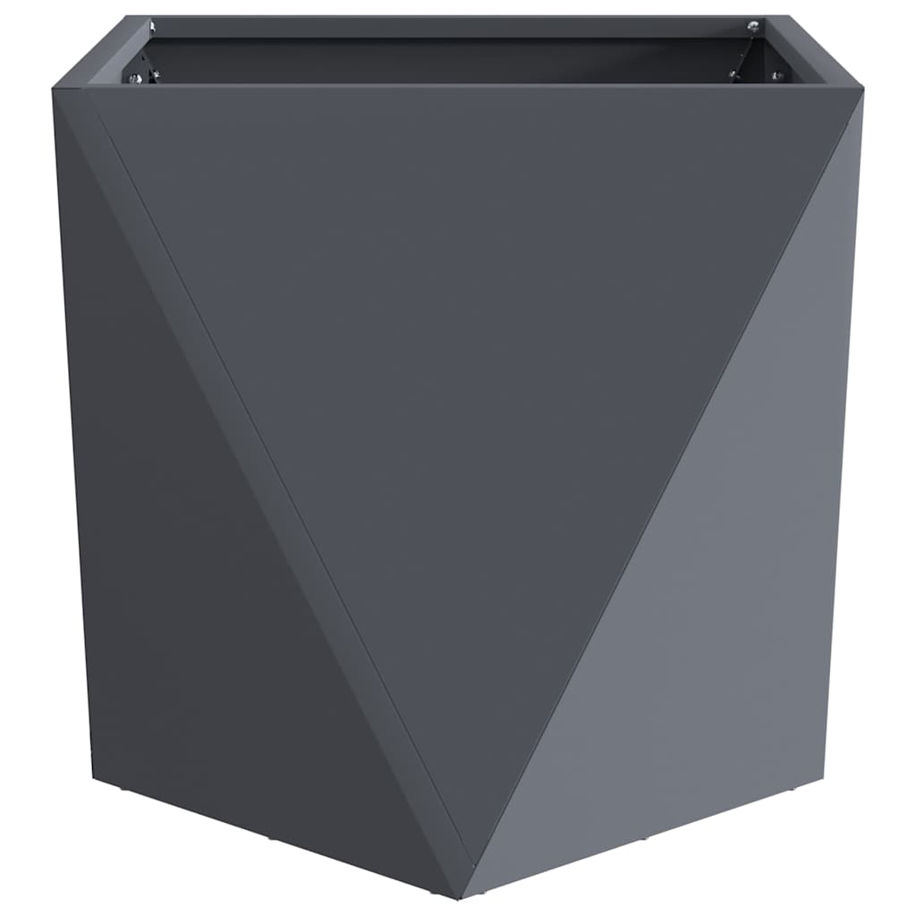 Planter Anthracite 50 x 50 x 50 cm Steel
