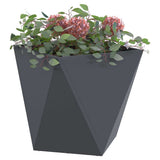 Planter Anthracite 50 x 50 x 50 cm Steel