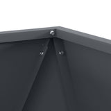 Planter 2 pcs Anthracite 50 x 50 x 50 cm Steel