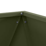 Planter Olive Green 50 x 50 x 50 cm Steel