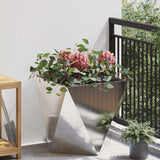 Planter Silver 50 x 50 x 50 cm Stainless Steel
