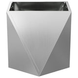 Planter Silver 50 x 50 x 50 cm Galvanised Steel