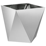 Planter 2 pcs Silver 50 x 50 x 50 cm Galvanised Steel