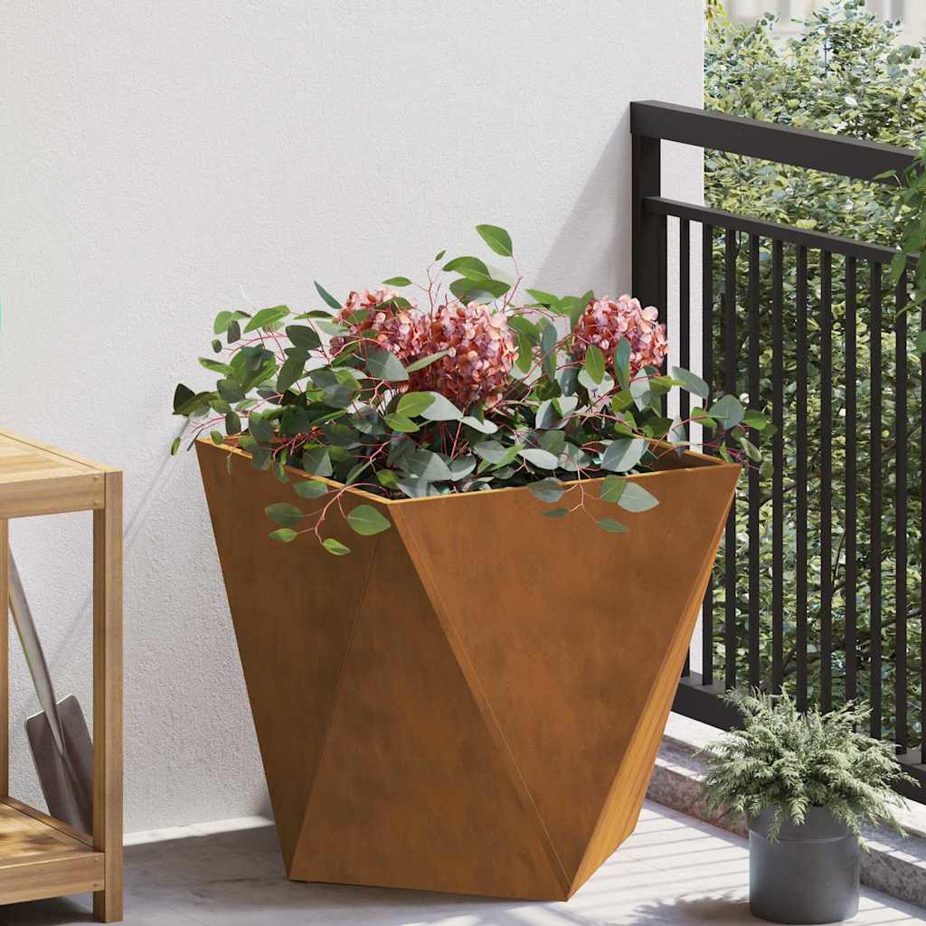 Planter Rusty 50 x 50 x 50 cm Weathering Steel