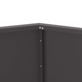 Planter Black 100 x 100 x 80 cm Steel