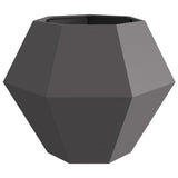 Planter 2 pcs Black 100 x 100 x 80 cm Steel