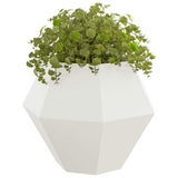 Planter 2 pcs White 100 x 100 x 80 cm Steel