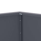 Planter Anthracite 100 x 100 x 80 cm Steel