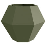 Planter Olive Green 100 x 100 x 80 cm Steel