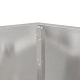 Planter Silver 100 x 100 x 80 cm Stainless Steel
