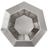Planter Silver 100 x 100 x 80 cm Stainless Steel