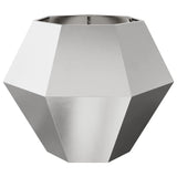 Planter 2 pcs Silver 100 x 100 x 80 cm Stainless Steel