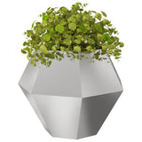 Planter 2 pcs Silver 100 x 100 x 80 cm Stainless Steel