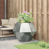 Planter Silver 100 x 100 x 80 cm Galvanised Steel