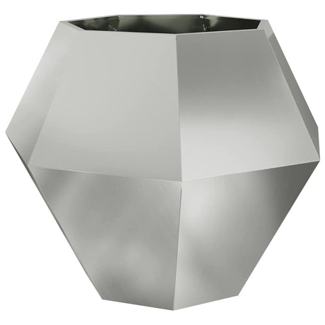 Planter Silver 100 x 100 x 80 cm Galvanised Steel