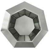 Planter Silver 100 x 100 x 80 cm Galvanised Steel