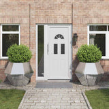 Planter 2 pcs Silver 100 x 100 x 80 cm Galvanised Steel