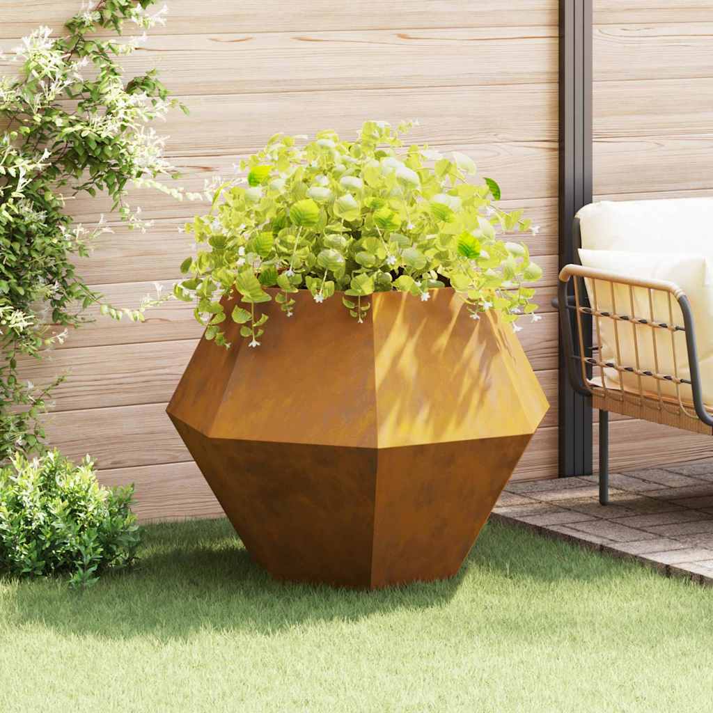 Planter Rusty 100 x 100 x 80 cm Weathering Steel