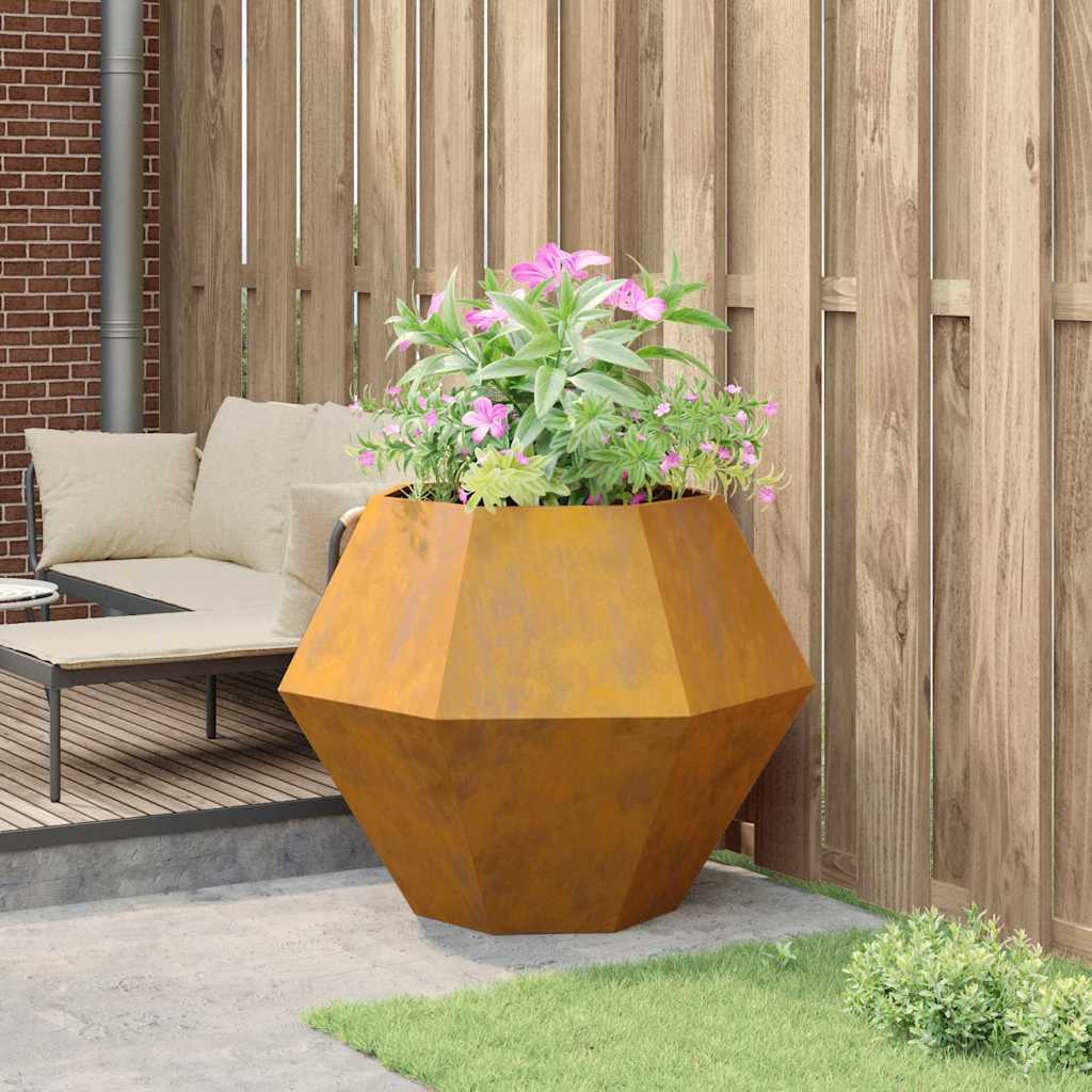 Planter Rusty 100 x 100 x 80 cm Weathering Steel