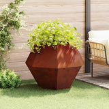 Planter Rusty 100 x 100 x 80 cm Weathering Steel