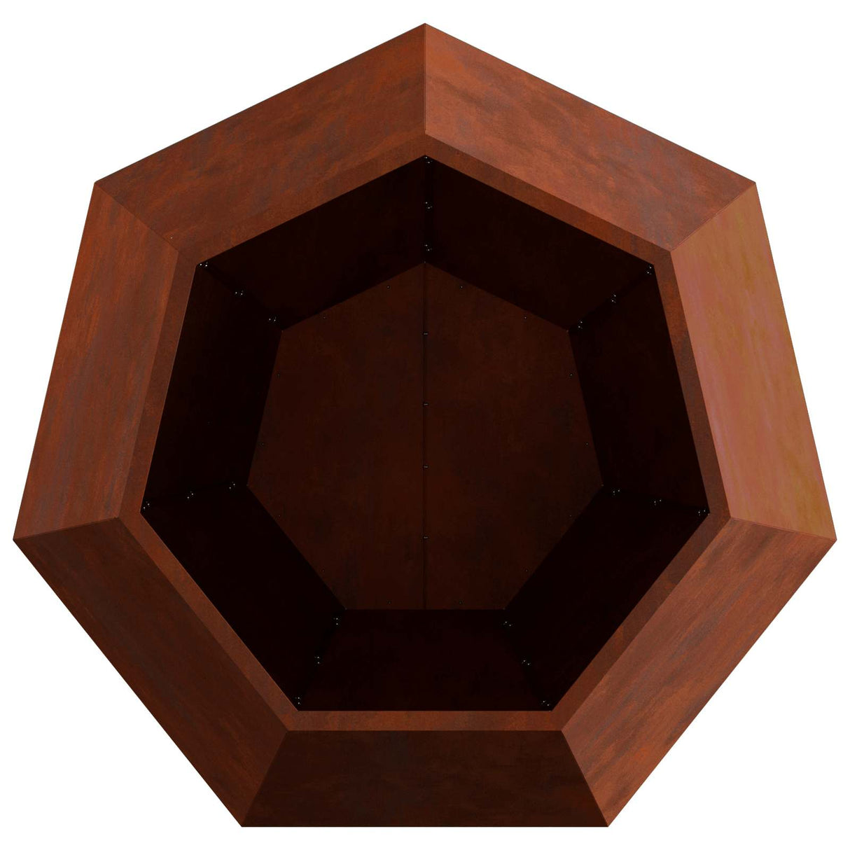 Planter Rusty 100 x 100 x 80 cm Weathering Steel