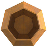 Planter 2 pcs Rusty 100 x 100 x 80 cm Weathering Steel