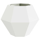 Planter White 75 x 75 x 60 cm Steel