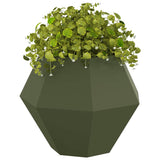 Planter Olive Green 75 x 75 x 60 cm Steel