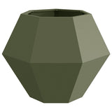 Planter 2 pcs Olive Green 75 x 75 x 60 cm Steel