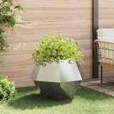 Planter 2 pcs Silver 75 x 75 x 60 cm Stainless Steel