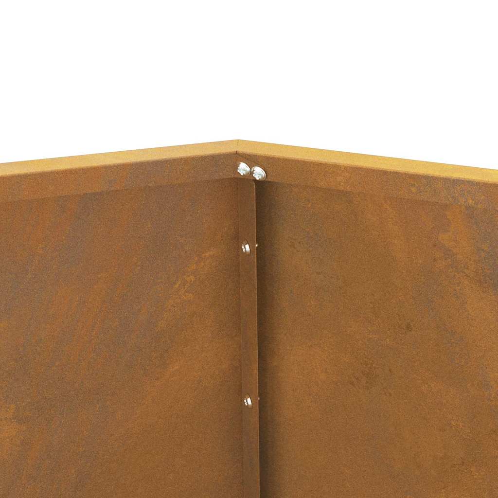 Planter Rusty 75 x 75 x 60 cm Weathering Steel