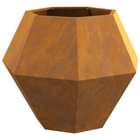 Planter Rusty 75 x 75 x 60 cm Weathering Steel