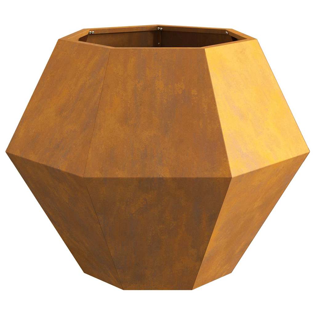 Planter Rusty 75 x 75 x 60 cm Weathering Steel