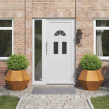 Planter 2 pcs Rusty 75 x 75 x 60 cm Weathering Steel