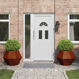 Planter 2 pcs Rusty 75 x 75 x 60 cm Weathering Steel